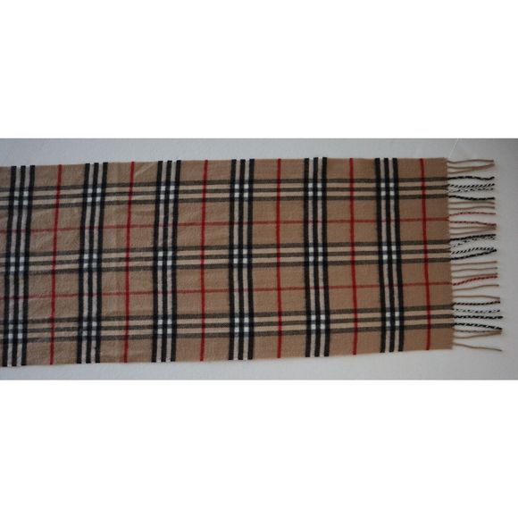 Burberry London Women's Bright Cobalt Classic Check Cashmere Scarf - Picture 6 of 8